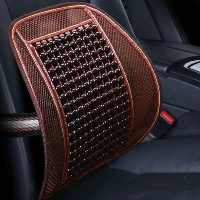 汽车座椅护腰靠腰托护腰枕木珠车后垫背顶腰垫夏天透气主驾驶货车