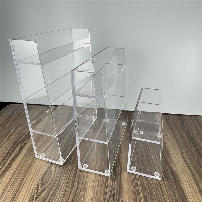 一体式化妆品收纳盒亚克力浴室镜柜梳H妆台分层置物香水架桌面整