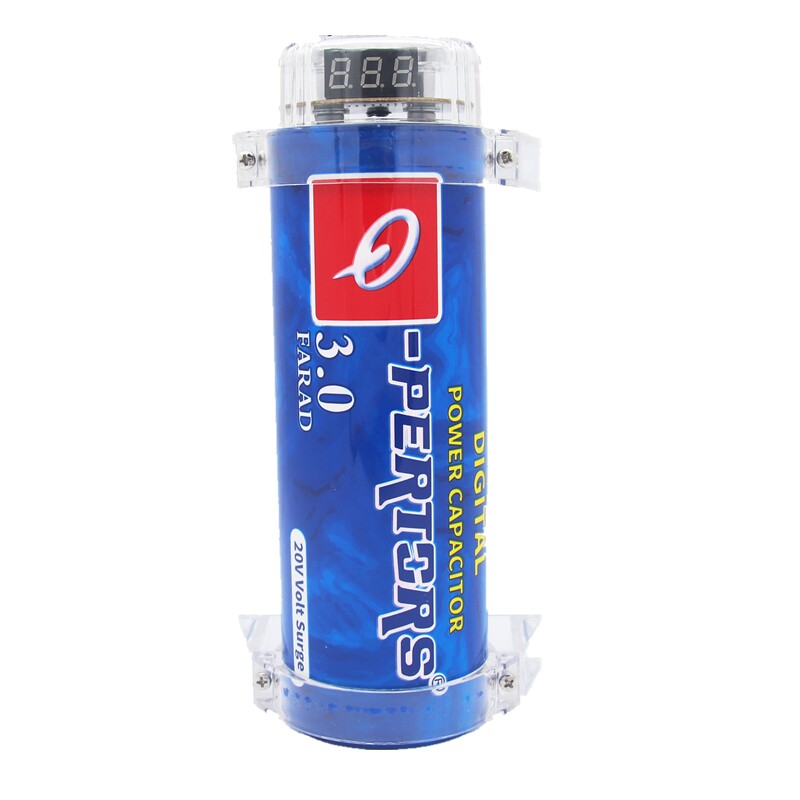 12V汽车功放低音炮车载音响改装电容E器3.0法拉稳压蓄电滤波水塘