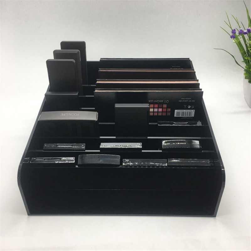 促销新款黑色亚克力大容量口红眼影唇彩唇釉粉饼化妆品Z桌面收纳,收纳整理,桌面收纳盒,淘宝优惠券,粉丝福利购,淘宝优惠卷