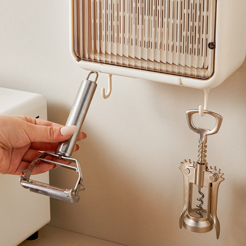 厨房筷子b筒壁挂式筷子收纳盒带盖防尘筷笼家用沥水餐具勺子筷篓,餐饮具,餐具笼/架,淘宝优惠券,粉丝福利购,淘宝优惠卷