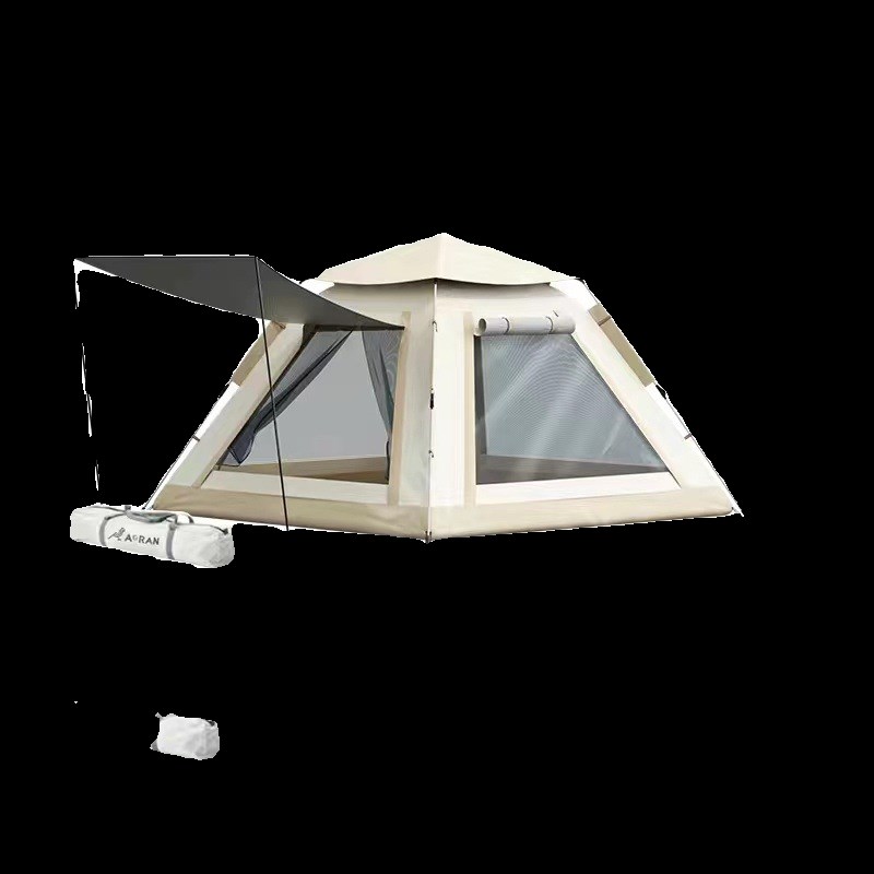 环野仕帐篷户外便携式折叠银胶防暴D雨露营装备加厚便捷全自动免