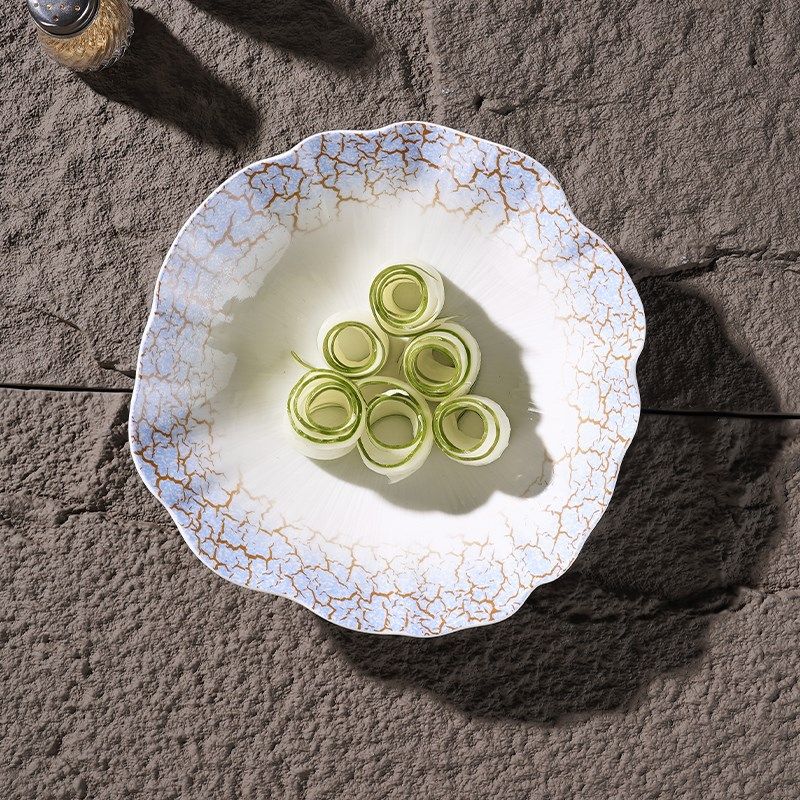 中式陶瓷深盘复古浅碗q酒店意境菜餐具创意冷菜盘子餐厅高颜值菜,餐饮具,盘,淘宝优惠券,粉丝福利购,淘宝优惠卷