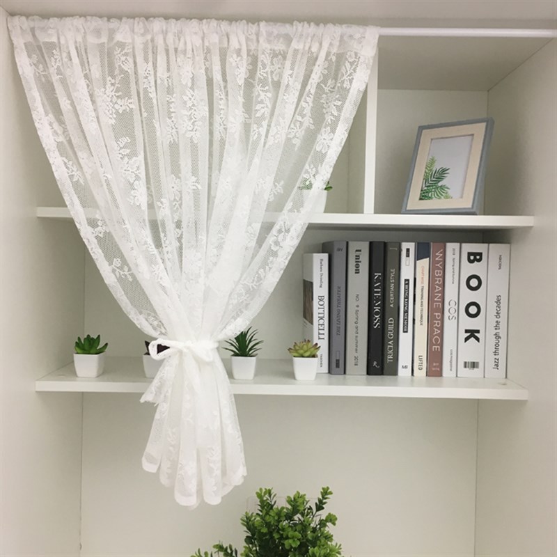 思幔蕾丝韩式田园风半帘短帘门帘 D窗帘隔断帘小窗户帘柜帘咖啡帘