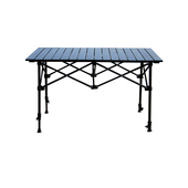 户外折叠桌子便携式 铝合金蛋卷桌可升降摆摊桌Q子加高野外露营装