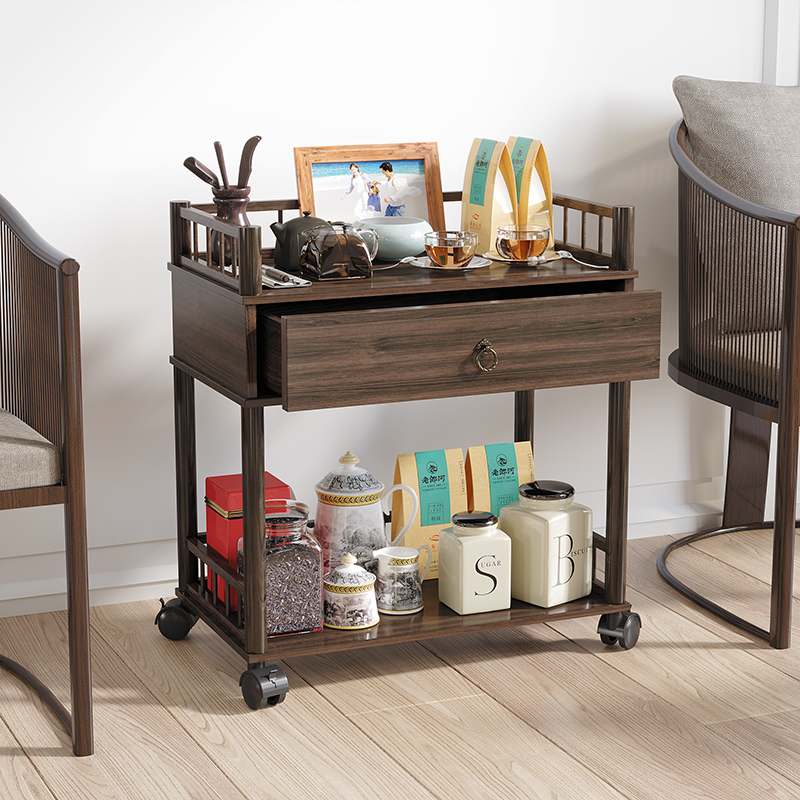 实木美容推车美容院小推车工具车茶F柜茶水柜家用靠墙茶水台置物