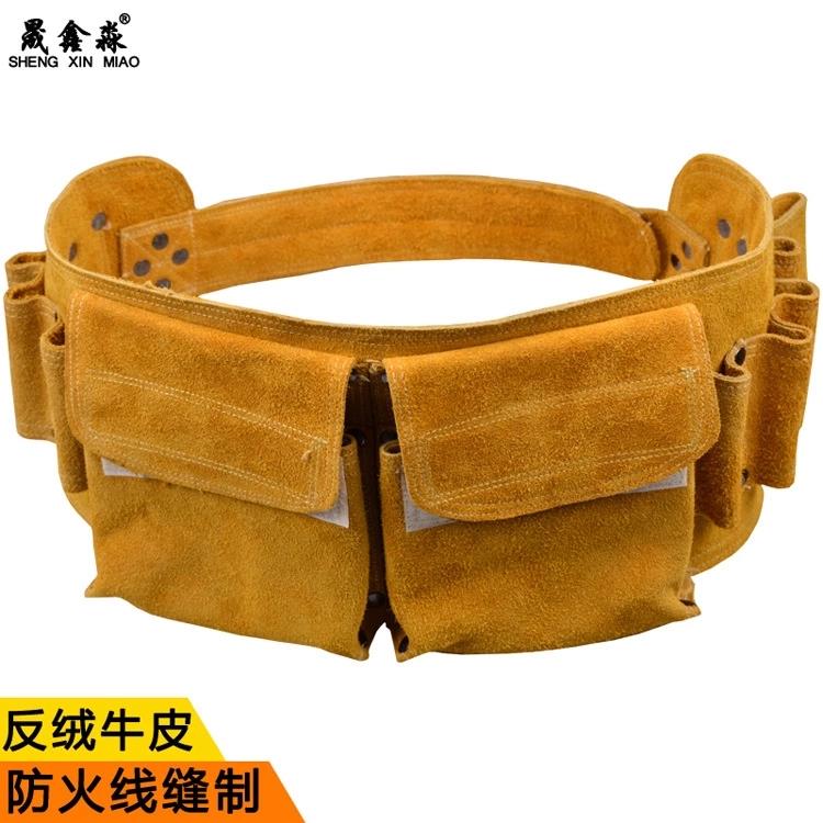 牛皮工具包加厚耐磨高空作业工具袋水电木工工作腰包多功能腰带