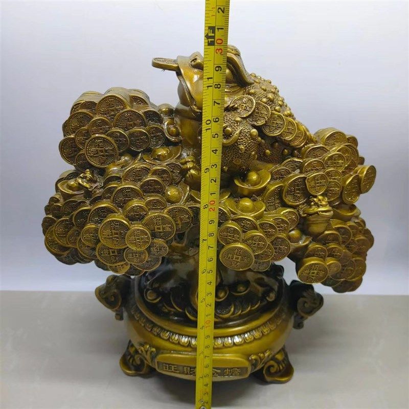 纯铜大号金蟾摇钱树貔貅发钱树客C厅办公室装饰品摆件铜财神摇钱,家居饰品,桌面摆件,淘宝优惠券,粉丝福利购,淘宝优惠卷