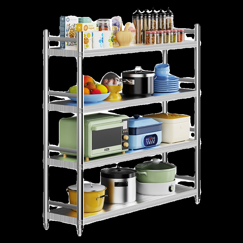 家用多层a置物架厨房碗架多功能收纳架微波炉烤箱架子仓库储物货