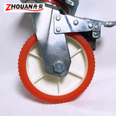 千斤顶游艇拖车升降前X轮 房车支腿拖车轮式 拖车配 千斤顶 导轮式