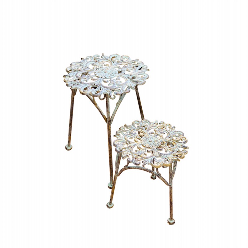 实心铸铁落地花架户外庭院阳台绿萝盆景架花园Q布置地面造景装饰