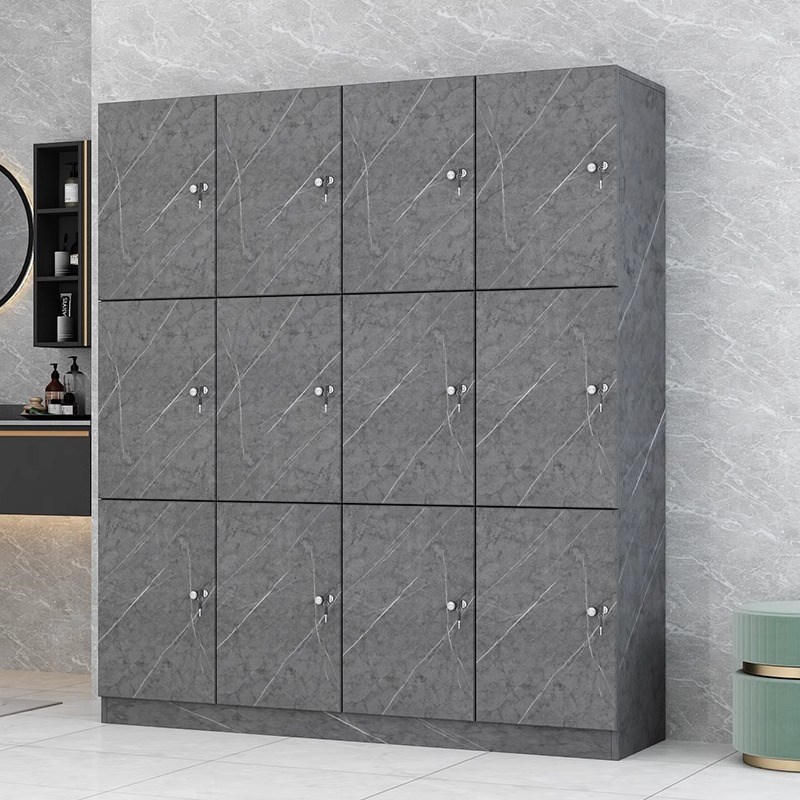 密码锁更衣柜员工柜办公室健身房工厂浴室带锁柜子储.物柜存包柜