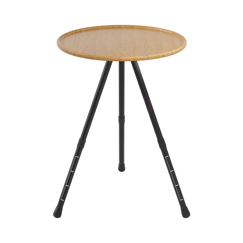 户外小圆桌折叠桌露营桌椅野w餐便携式桌子可升降野炊装备套装灯