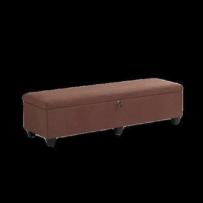 隐藏锁装实体娃娃女m友棉麻收纳箱储物凳娃娃收藏箱子带锁长沙发