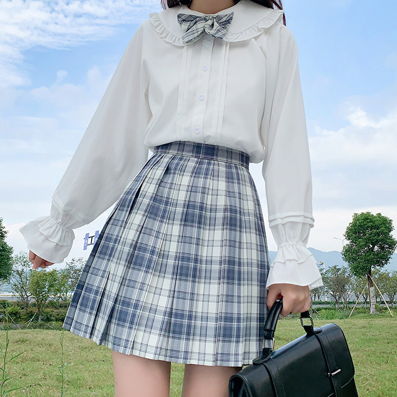 温柔一刀jk制服女正统格子半身裙日系学生秋冬高腰兔姬舍正版套装