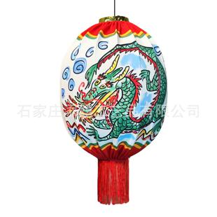 中式统ONR民风复布艺龙虎灯笼布艺印刷古户外俗商业空传间餐饮灯