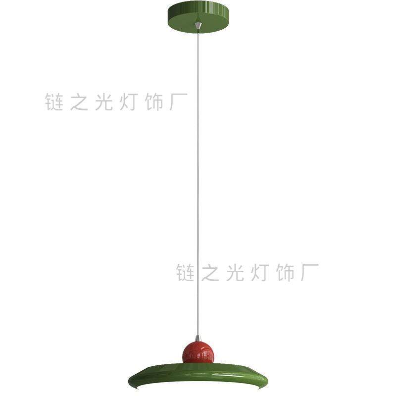 奶油风全光谱护眼法式中古飞碟餐厅书房吊灯包斯豪吧台餐桌灯具