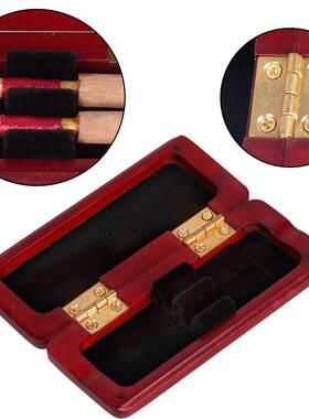 实木双簧管哨片盒2支装红色哨片护专SAE盒高保级全木质业嘴子簧哨