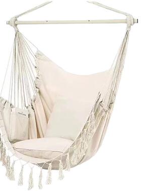 Amazn节叠加强铁管户外吊床防侧折翻卧室荡秋千o919吊椅