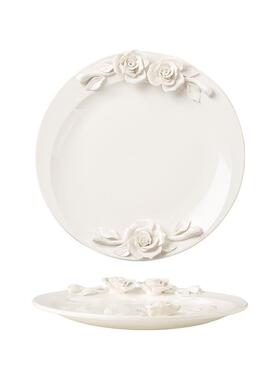 复古盘子西厅会LFB西所摆盘餐具家装用饰碟创意手捏陶瓷意面碗餐