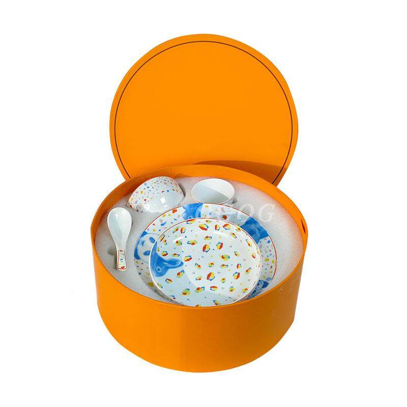 爱家可爱风骨Z1204瓷儿套童餐具熊猫列五件碗饭系子勺杯子组合礼,餐饮具,餐具瓷器套装,淘宝优惠券,粉丝福利购,淘宝优惠卷