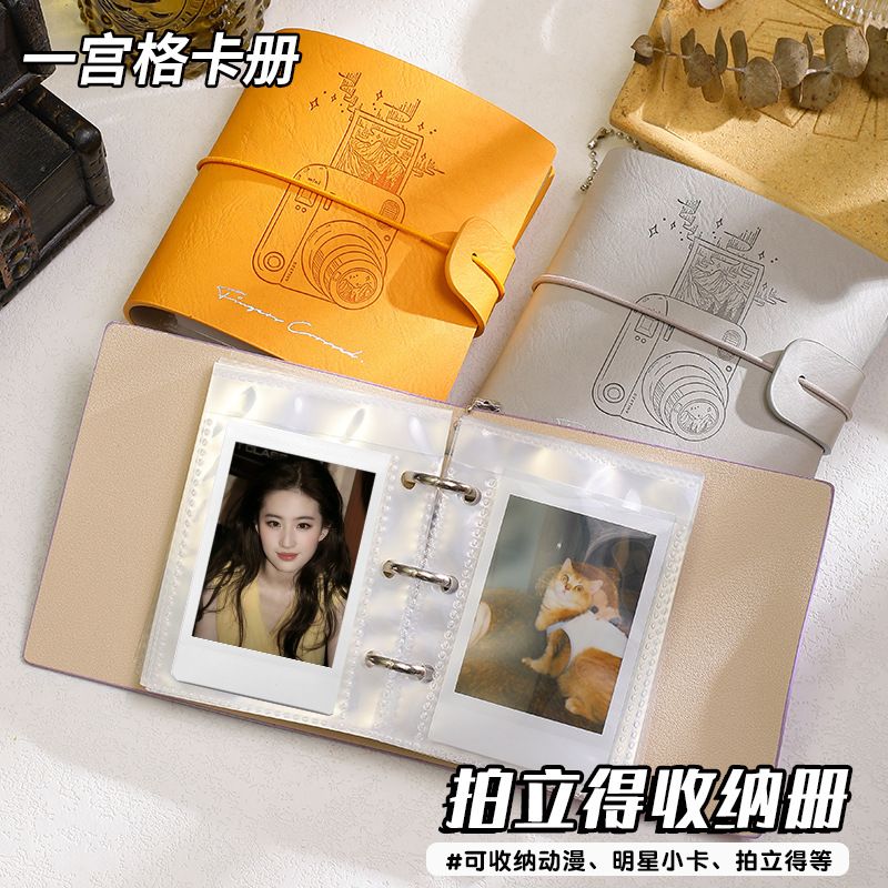 拍立得相册收纳册一宫格旅行相册富士mini迷你活页相册简约文艺图片