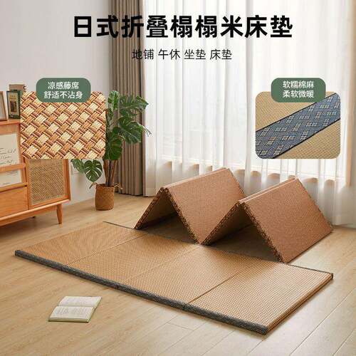 日式垫子可折叠椰棕床垫坐垫抗垫宝宝爬垫午休榻榻米地垫
