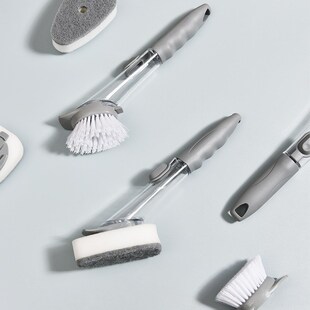 速发刷款厨房长柄液压洗锅刷自动加液刷新神器清洁锅不沾油懒人洗