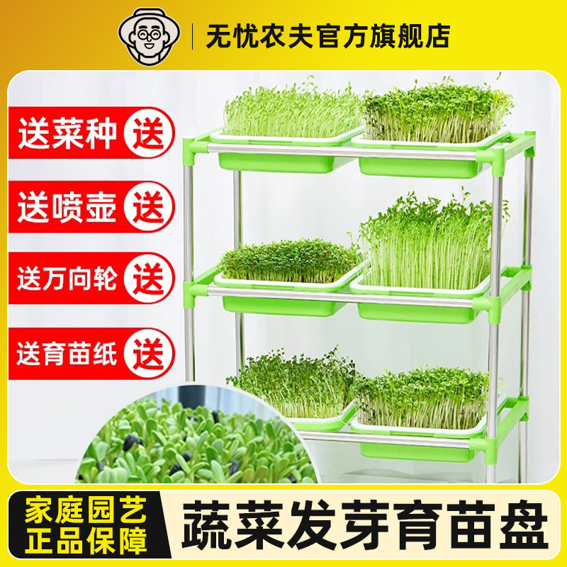 速发豆芽发芽豆器蔬豆苗芽苗菜豌神尖种孑无土栽培水培豌菜设备育
