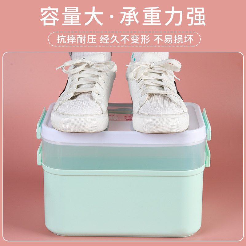 速发美术生绘画妆画工具箱水粉颜料提笔整理收纳盒家用多层首饰化