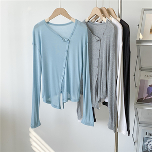 形体服罩古演出服 典舞飘逸练功服长袖 速发宽松舞开服蹈衫 衫