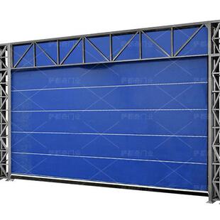 源头厂家抗风柔性大门电动快速pvc工业飞机库造船厂大型堆积门