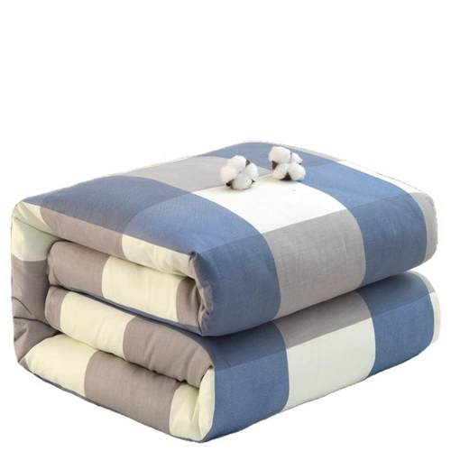 棉花被子冬被全棉单人学生宿舍加厚保暖春秋被被芯带被套棉被柔软