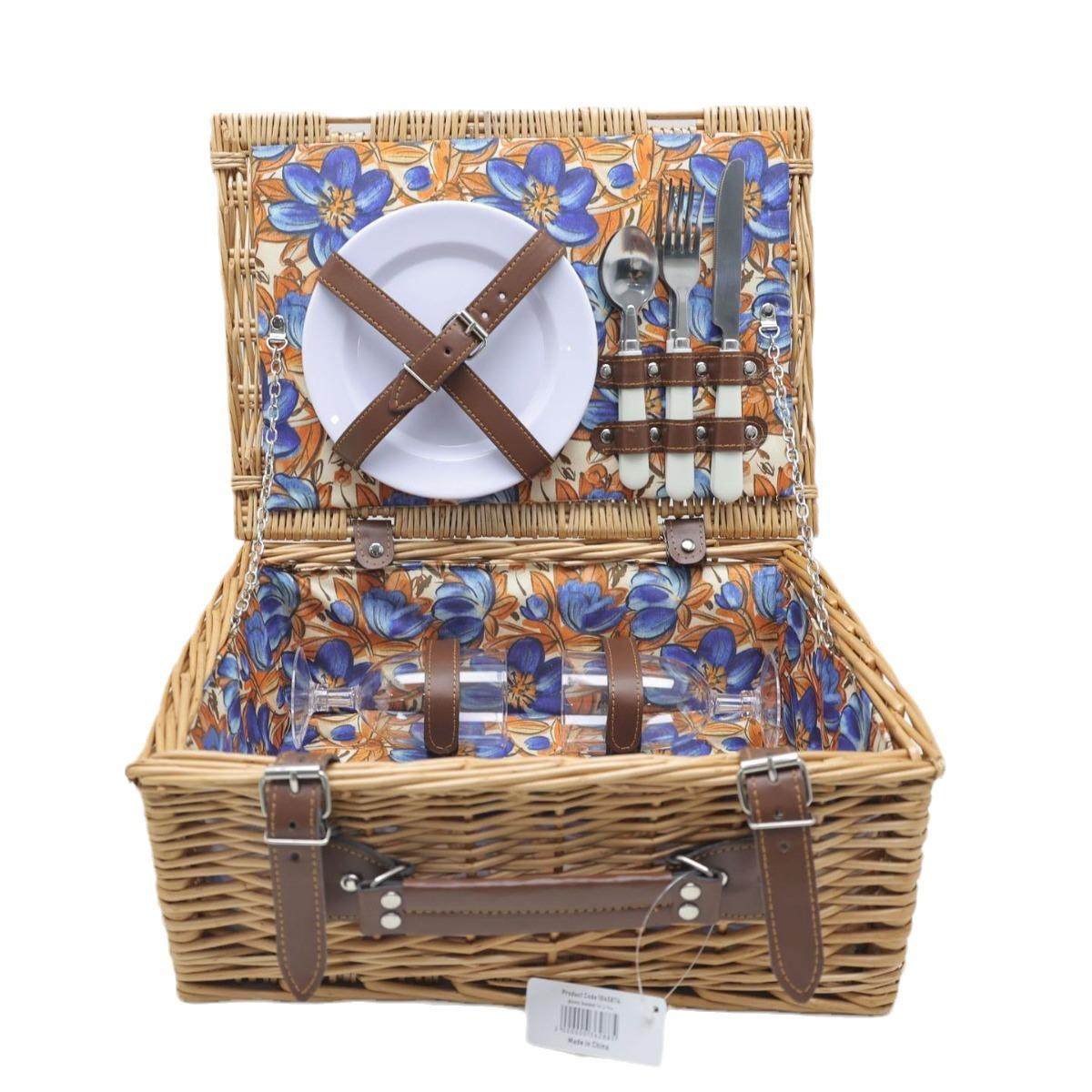 工厂现货柳编手提篮带盖礼品篮户外藤编带餐具收纳篮复古风野餐篮,收纳整理,脏衣篮,淘宝优惠券,粉丝福利购,淘宝优惠卷