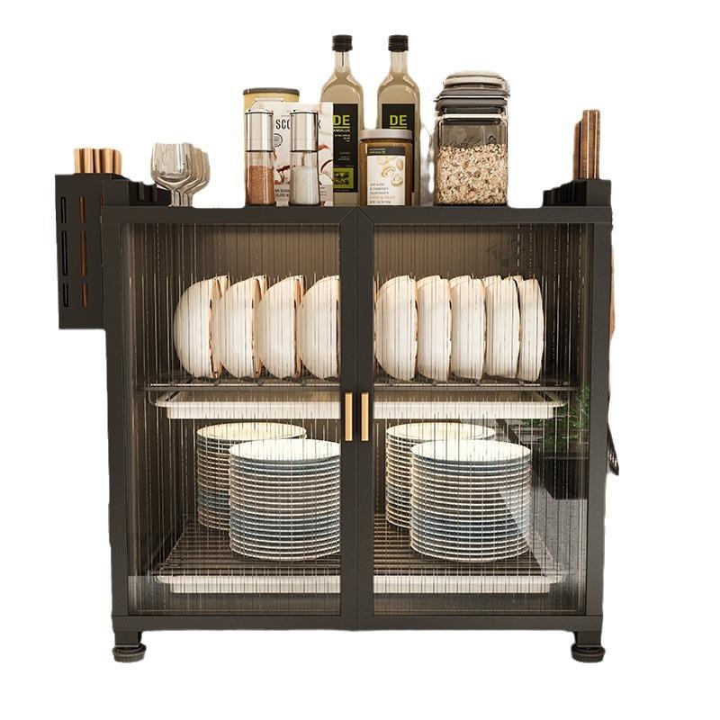 厨房置架家用台AKG水防尘带物门碗柜碗碟沥架厨房面碗筷收纳盘架