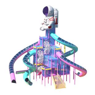 无动力乐园厂家大型景区文旅动物主题城堡滑梯户外非标不锈钢滑梯
