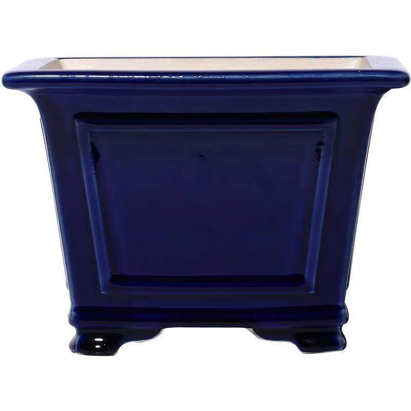 工厂宜兴紫砂花盆陶瓷多肉兰花正四方盆景盆青瓷釉冰裂纹中式,家居饰品,花盆,淘宝优惠券,粉丝福利购,淘宝优惠卷