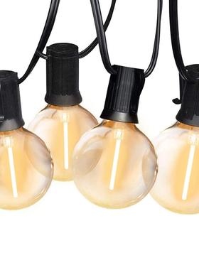 g40led灯串户外防水防碎灯泡E12庭院露营派对街道装饰照明