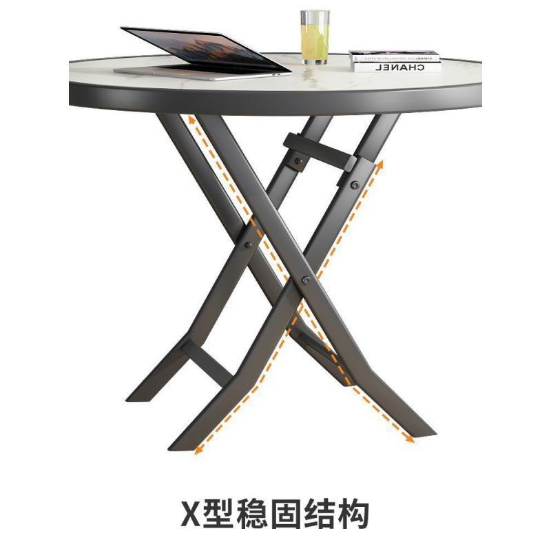 折叠四方桌出租房用小餐桌简约可折叠桌子便携户外圆桌小型