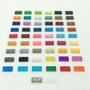 小颗粒散件1x2矮板砖兼容乐高30236225拼装积木MOC零件配件