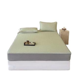 2025新款冰藤席床笠三件套夏季冰丝凉席可机洗宿舍空调软席子