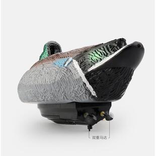遥控船鸭子仿真2.4G绿头鸭船创意电动水上动物遥控快艇玩具