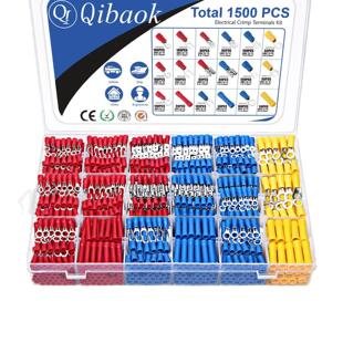 亚马对接拼接压接连接器绝缘电气直线端子连接器环叉铲对接套件