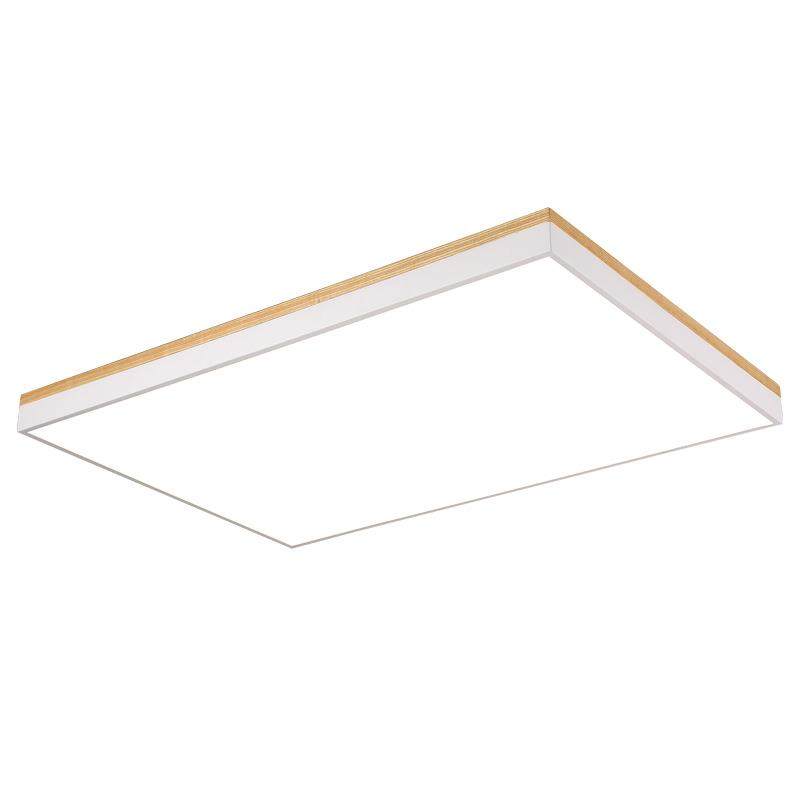 简约现代木艺灯简欧北欧灯具温馨卧室灯客厅灯led日式圆形吸顶灯