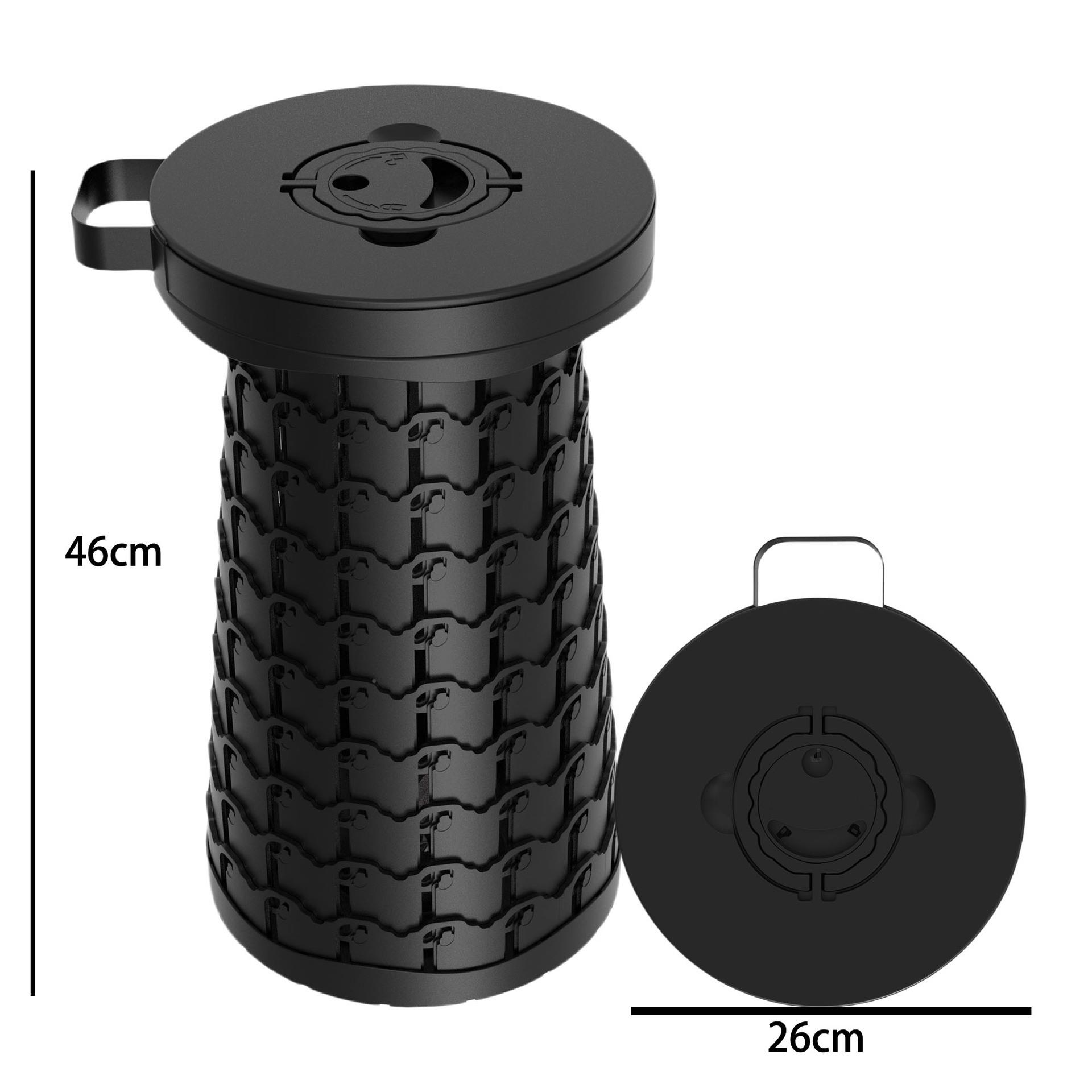 mfLC01-ZD0at折叠伸缩i凳户外便携式凳子野营子中n椅号承重800磅
