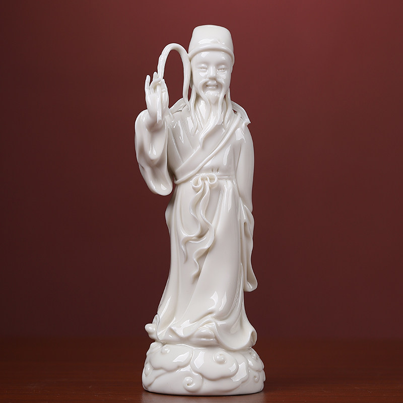 快速发货 陶瓷八仙神像八仙过F海人物像 德化白瓷瓷雕工艺装