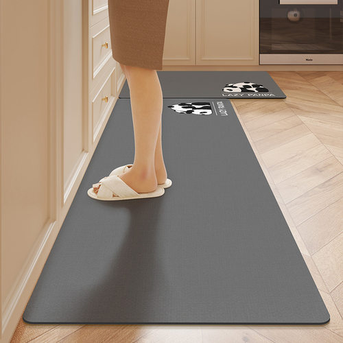 快速发货熊猫硅藻泥m厨房地面专用地垫2024新款家用防滑防油可擦