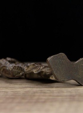 快速发货铜哼哈j二将神像摆件复古风水铜器家用供奉保平安装饰品