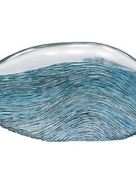 快速发货简约现代抽象麻纹圆球雕塑售楼处服务台S摆设样板房玄关