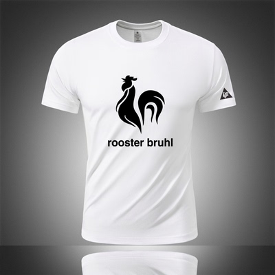 法国公鸡短袖T恤男士大码圆领纯棉新款大logo经典夏季薄款半袖潮t